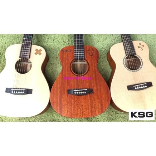 34" travel acoustic guitar baby used mini acoustic electric guitar Coldplay 34 inches electrical acoustic guitar free shipping