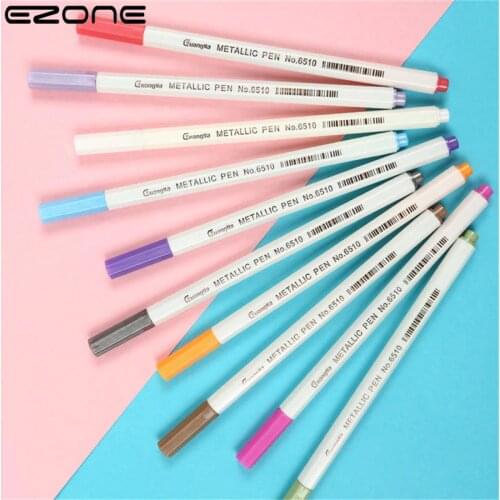 EZONE 20pcs 20 Colors Acrylic Paint Marker Pens Set Painting Art Marker Highlighters for DIY Drawing