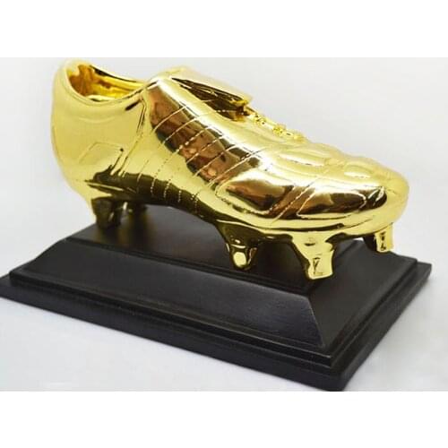 Football World Club Golden Boot Soccer Top Soccer Shoe Award Trophy Toy Fans Presents Souvenir Birthday Crafts Statue