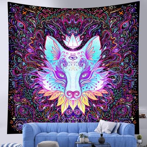 Indian meditation chakra Mandala home decoration tapestry Hippie Bohemian decorated mushroom sheet yoga mat sofa blanket