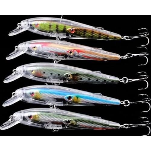 10pcs Crankbait Fishing Lures Minnow Wobblers Group Fish Hard Artificial Bait Bass Pike pesca fishing tackle 10.5cm 11g