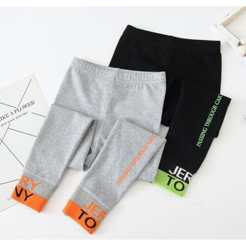 Girls leggings spring and autumn wear 2020 new foreign style children plus Cashmere Pencil pants childrens autumn suit trousers