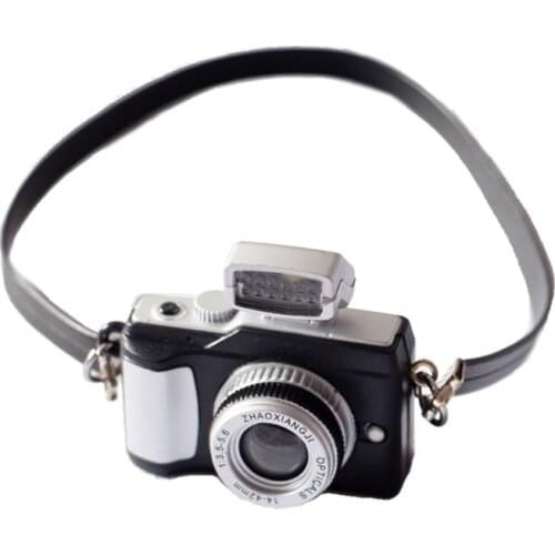 1/12 Dollhouse Mini Camera Model Newborn Photography Props Retro Miniature Camera Decoration Toy Photography accessories