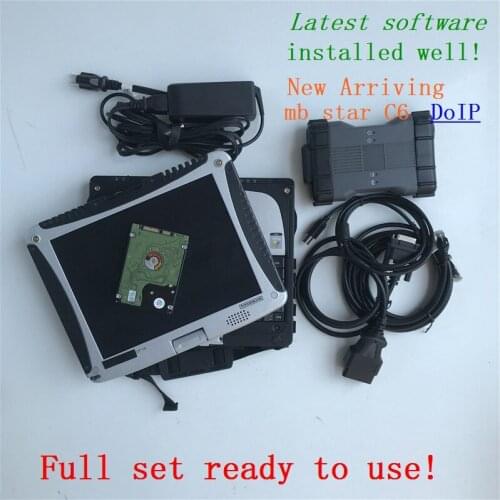 MB Star C6 DoIP Diagnosis Multiplexer with V2020.09 Software HDD with cf-19 Laptop CF19 Toughbook ready to use mb sd c6