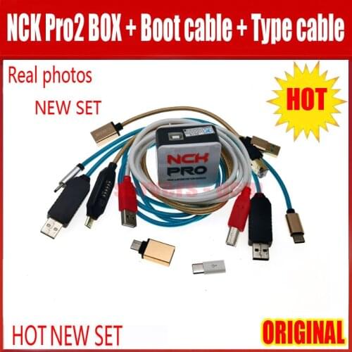 2020 new Edition Original NCK Pro Box/NCK Pro 2 box(support NCK+ UMT 2 in 1)+ALL in one Boot Cable+Type-c cable