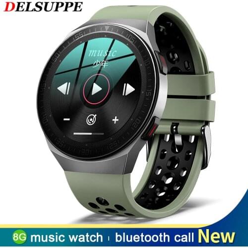 New 8G Memory Music Smart Watch Men Bluetooth Call MT-3 Waterproof Sports Fitness Smartwatch Full Touch Screen For Android IOS