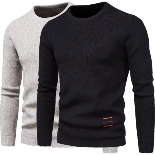 YM054 Autumn Clothing Mens Sweater Cross-Border Pullover Round Neck Fashion Casual Bottoming Shirt Sweater