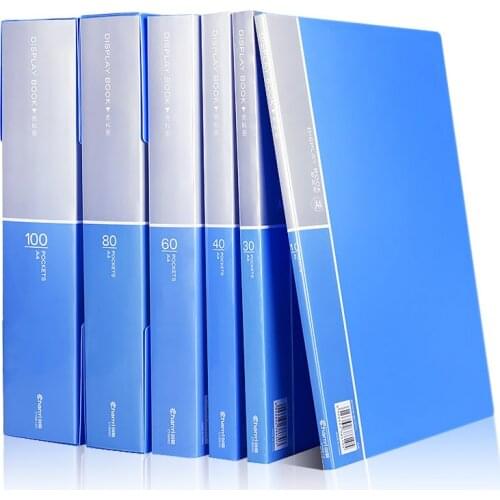 A4 File Folder Information Book Paper Clip Folder Student Folders Bag Multi-Layer Transparent Document Folder A4 Office Supplies