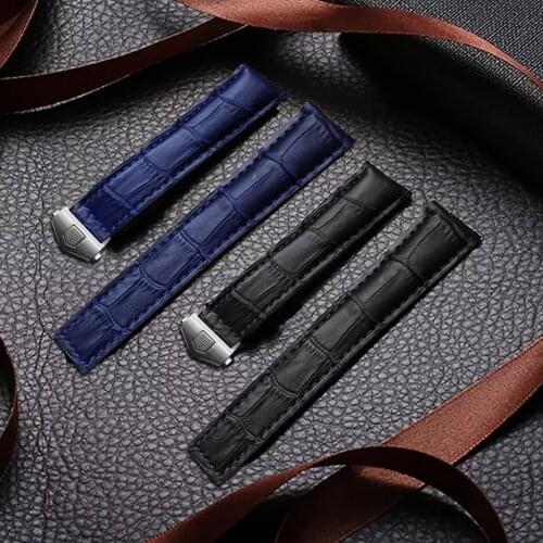 AKGLEADER Newest Genuine Crocodile Grain Leather Strap Band For Samsung Galaxy Watch S4 42mm 46mm Watchbands Bands