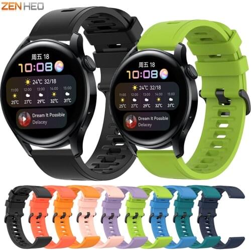 For Huawei Watch 3 Pro Silicone Strap Replacement Watchband for Huawei Watch GT 2 Pro/Honor Watch GS Pro