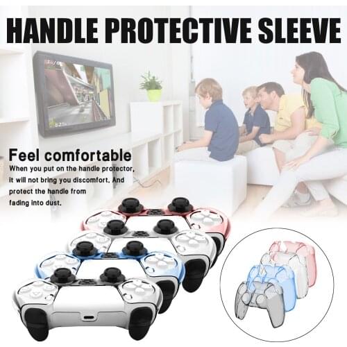 Crystal Case Protective for ps5 control Protective Cover Transparent Controller Handle accessories case shell housing original