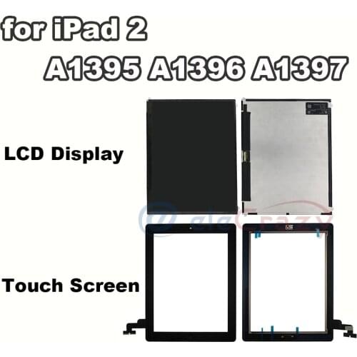 Écran tactile LCD de remplacement, 9.7 pouces, Grade AAA +, pour iPad 2, A1395, A1397, A1396, A1397, 100% testé