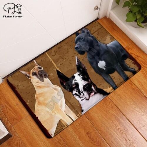 Funny pug dog animal carpet Square Anti-Skid Area Floor Mat 3D Rug Non-slip Mat Dining Room Living Room Soft Bedroom Carpet 02