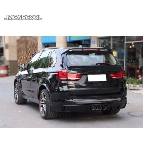 For BMW X5 F15 2015-2018 LM Style Rear Spoiler Carbon Fiber / FRP Roof Top Wings Trunk Spoiler Car Boot Trim