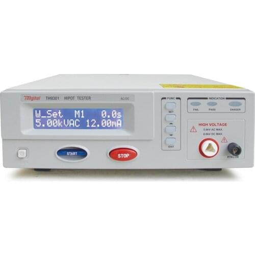 Tonghui TH9301 AC and DC withstand voltage insulation resistance tester/Hipot Tester(ACW/DCW/IR test)