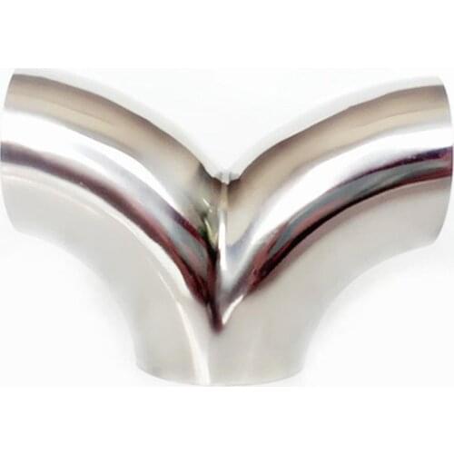 32mm 1.25" Pipe OD Butt Welding Y-Shaped Elbow 3 Way SUS 304 Stainless Sanitary Fitting Spliter Homebrew Beer Wine