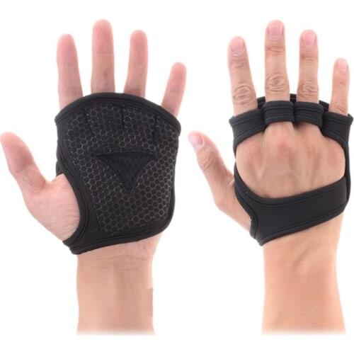 Unisex Weight Lifting Training Gloves Sports Fitness Dumbbell Grips Pads Anti Skid Gym Bench Press Exercises Hand Palm Protector