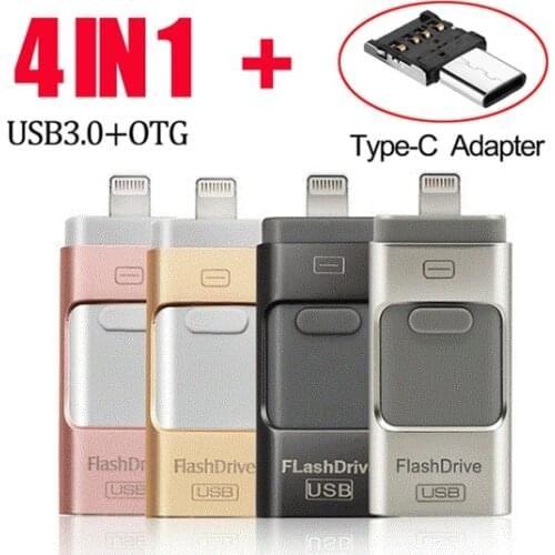 Usb Flash Drive For iPhone 8g 16gb 32gb 64gb 128gb Usb Pen Drive Otg Usb Flash Drive For iPhone 5/5s/6/6s Plus/ipad memory drive