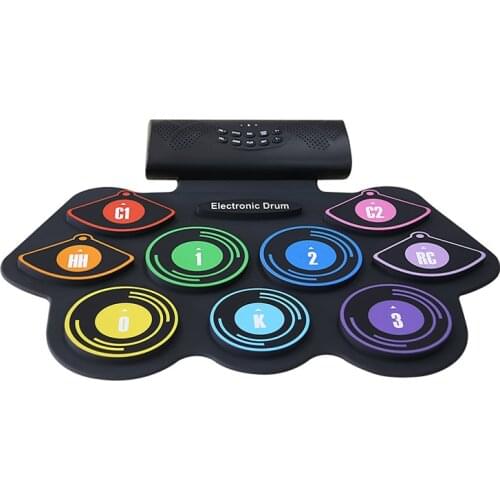 Dampened the silicone folding drum Portable USB electronic electric drum drum drum kit portable dampened