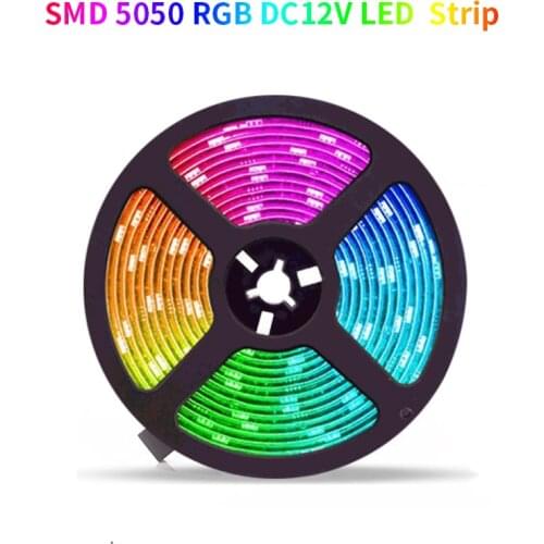 DC 12V 5050 SMD LED Strips Lights RGB Led Flexible Waterproof Tape Diode 5M 10M 15M 20M