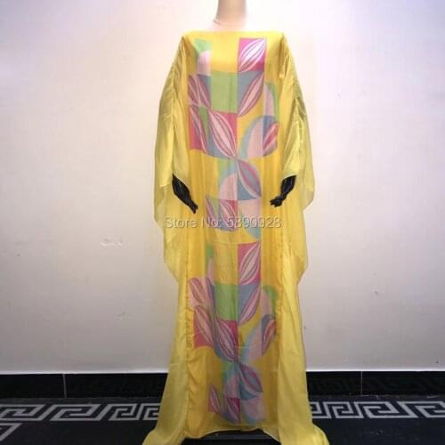 2020 Over Long Length Dress Women Silk Print Vacation Bohemian Batwing o Collar Over Size Elegant New Fashion