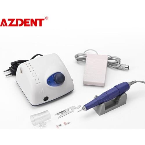 210+105LDental Lab Electric Grinding Polisher Machine Micro Motor Polishing With Handpiece And Foot Control 65W 45000rpm