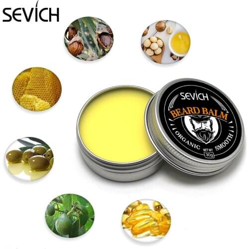 30/60g Mens Beard Care Cream Plant Dense Tough Beard Balm Moisturizing Smooth Promote Growth Lubrication Grooming Cream TSLM1