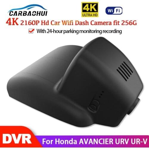 4K Sony IMX415 Full HD 2160P Wifi Car DVR Dash Cam Digital Video Recorder APP Control For Honda AVANCIER URV UR-V 2017 2018 2019