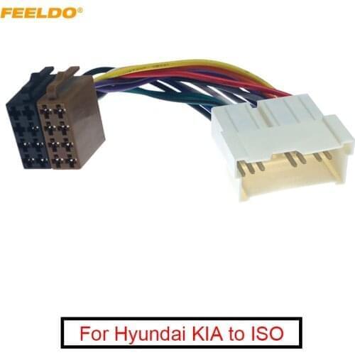 5Pcs Car Stereo Audio Conversion Wire Plug Adapter For Hyundai KIA to ISO CD Radio Wiring Harness Original Head Units Cable