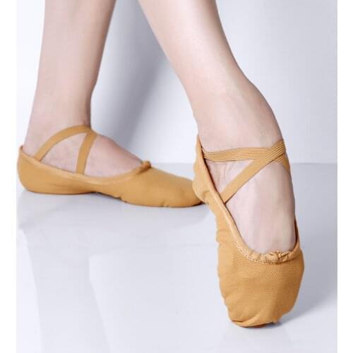 Girls Canvas Dance Shoes Ballet Shoes Kids Soft Sole Ballet Gymnastics Shoes Children Adult Ballet Slippers