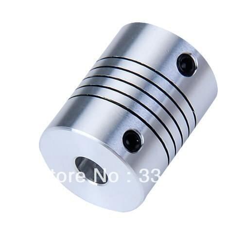 Free Shipping 6.35mm*10mm Stepper Motor Shaft Coupler 6.35mmx10mm flexible shaft couplings 4pcs/lot