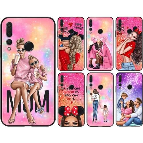 Lucky Cute Mom baby For Huawei Honor 50 SE V30 30 X10 10X 30S 30i View 20 20S RU V20 20E 20i Pro Plus Lite Phone Case