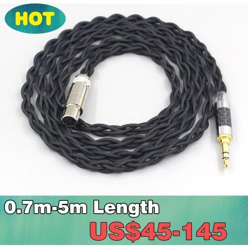 Pure 99% Silver Inside Headphone Nylon Cable For Beyerdynamic DT1770 DT1990 PRO AKG K181 pro 2015 M220 LN007457