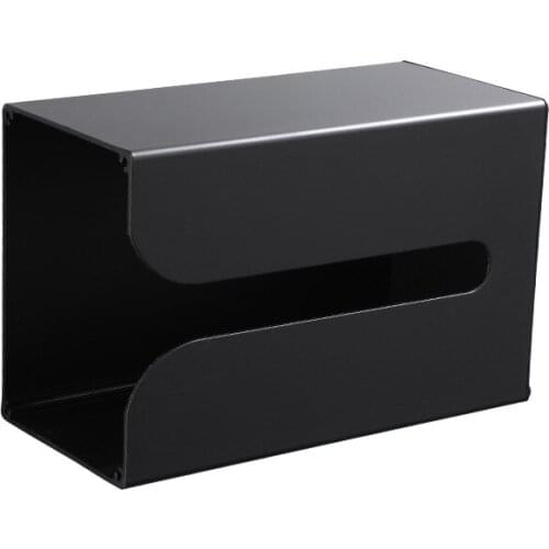 Matte Black Toilet Paper Holder Space Aluminum Roll Paper Box Porta Papel Higienico Roll Paper Tissue Box