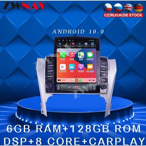 For Toyota Camry 2012-2015 Android 10 Tesla style Car DVD Player GPS navigation Car Auto Radio Stereo Multimedia Player