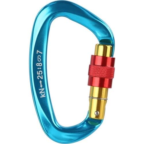 Delivery Carabiner Rock Climbing Automatic Lock D-type Quick Buckle Carabiner Fixed Buckle Hanging Aluminum Nut Backpack Buckle