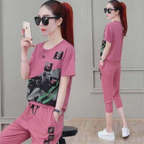 Top selling product in 2020 women summer clothes 2 piece set tracksuit for womens NEW female Korean style