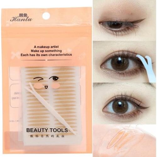 Double Eyelid Sticker Fiber Mesh Lace Invisible Eyelid Lift Band Self Adhesive Waterproof Double Eyelid Tape 120 Stickers/pack