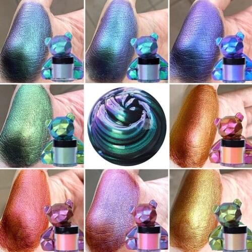 New Color Changing Pigment Natural Pearl Powder High-Brightness Glitter Discolor DIY Epoxy Resin Dye Nail Makeup Pigment Filler