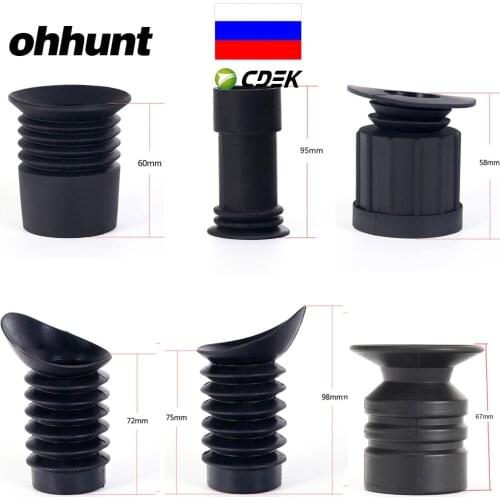 Ohhunt Hunting Riflescope Lens Rubber Eyeshade 4 Types Tactical Optics Sight Eye Protector Cover Scalability Sight Eyeguard