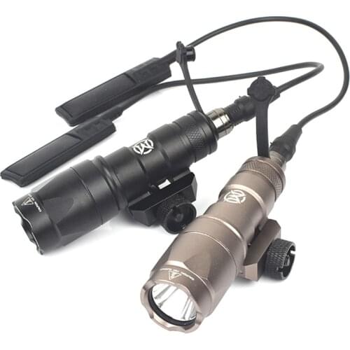 Outdoor Tactical M300 M300A Mini Scoutlight 280lumens Strong Light LED Weapon Flashlight Torch Hunting Rifle Armas Lights