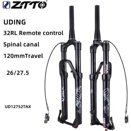 ZTTO Mountain Bike Front Fork 26/27.5 Cone Pipeline Control Barrel Shaft Damping Magnesium Alloy Air Fork Lockable Front Fork