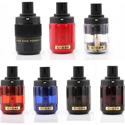 2 pcs Hi-end Figure 8 IEC C7 Plug adapter hifi Audio AC mains Power Cable IEC Female Electrical Plug connector