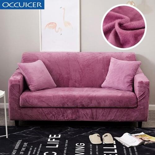 Plush fabirc Sofa cover 1/2/3/4 seater thick Slipcover couch sofacovers stretch elastic cheap sofa covers Towel wrap covering