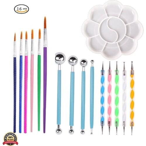 Rock Painting Pen Dot Dotting Tools for Mandala Rock Painting Coloring Drawing and Drafting Nail Art Painting Polymer Clay