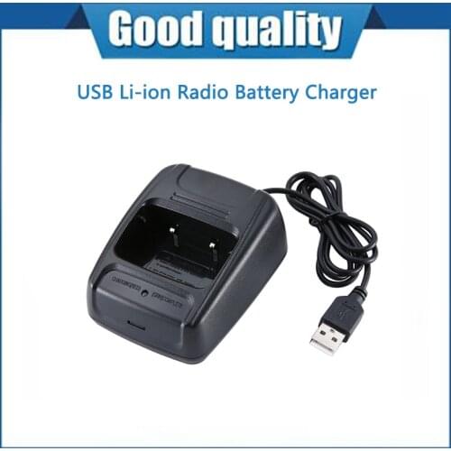 Portable USB Li-ion Radio Battery Charger Input 5V 1A For Baofeng BF-888S Walkie Talkie USB Charger