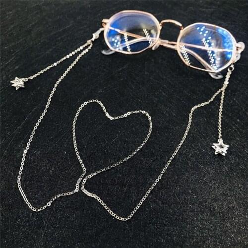 Eyewears Cord Holder Neck Strap Rope Gold Silver Color Eyeglass Chains Sunglasses Beaded Lanyards For Women Men 2021 New