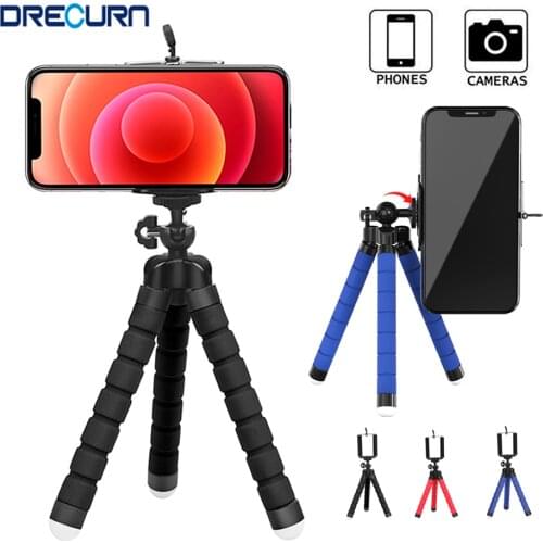 Tripod for Phone Flexible Sponge Octopus Mini Tripod for iPhone Samsung Xiaomi Smartphone Holder Clip Stand for Gopro 9 8 7