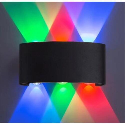 Led outdoor waterproof wall lamp 6w double arc hotel project exterior wall decorative lamp balcony corridor lamp