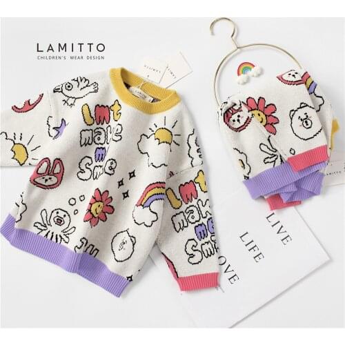 Tonytaobaby Autumn and Winter New Kids'and Boys' Kids'Lovely Pure Cotton Sweater Girls Sweaters